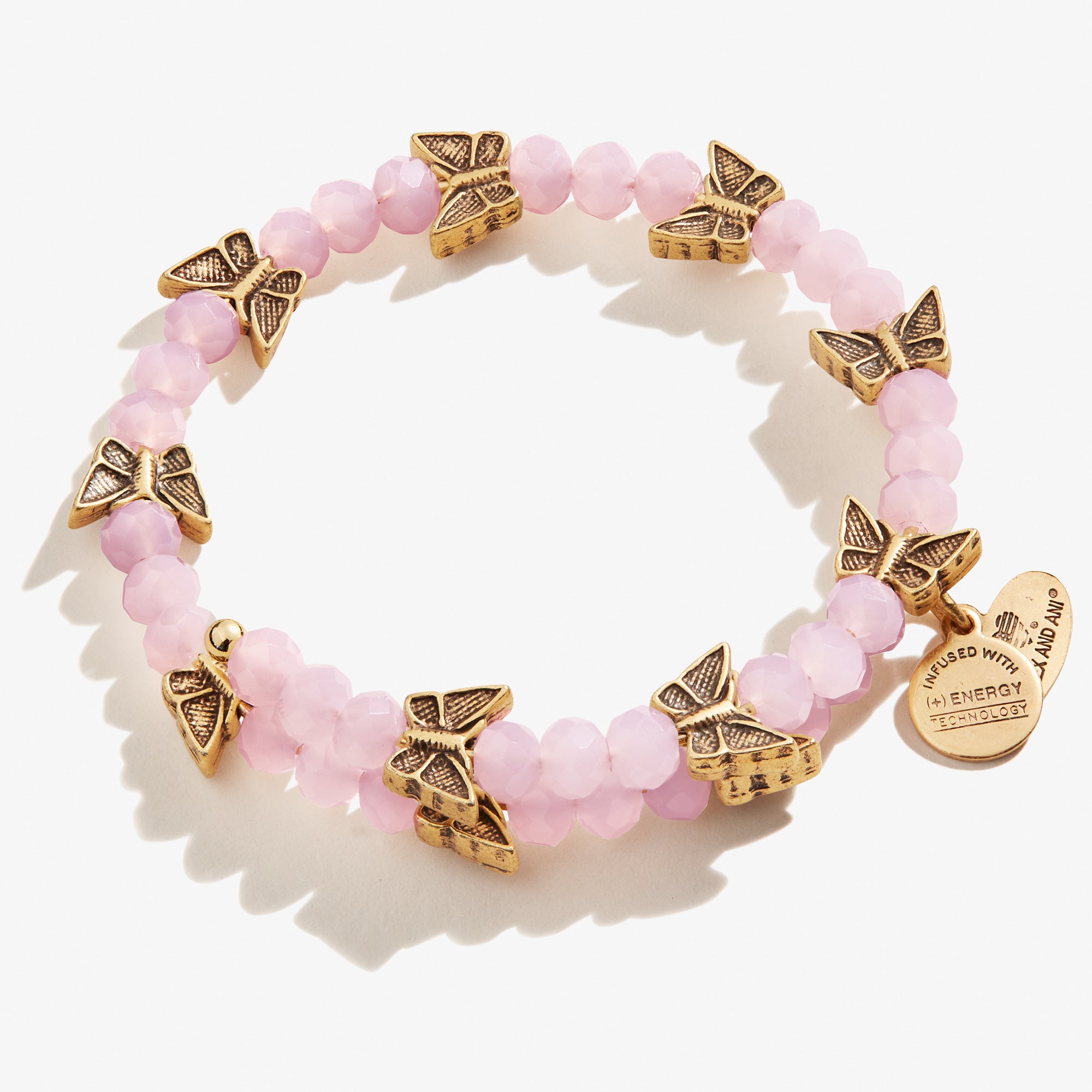 Elegant Butterfly Beaded Wrap Bracelet in Peony Pink - Perfect for Women's Fashion Accessories, Boho Chic Style, Gift for Her, Birthday, Anniversary, Wedding & Special Occasions