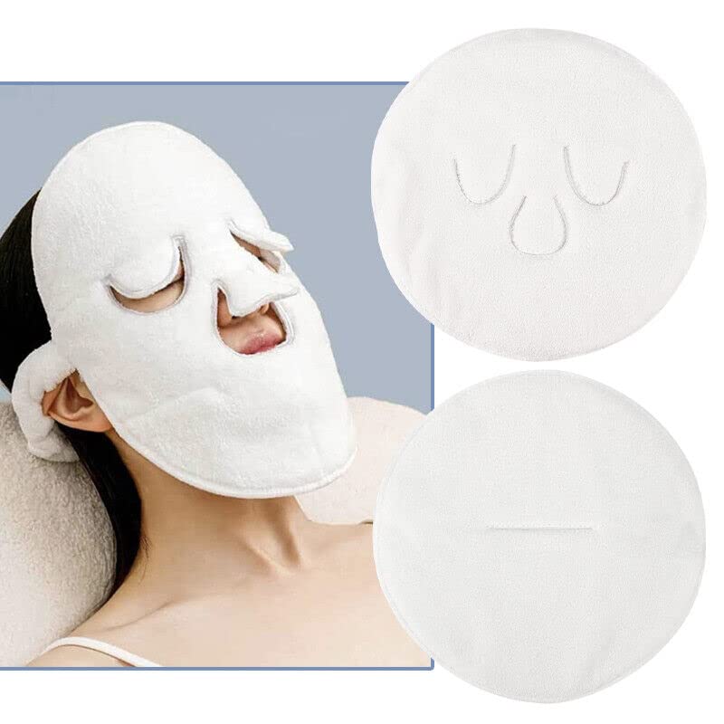 SWOPPLY Hot & Cold Compress Facial Towel Mask - Thickened Coral Fleece for Face Steaming, Moisturizing & Skin Care - Ultra Soft Absorbent Weave - Perfect for Spa, Relaxation & Skincare Routine at Home