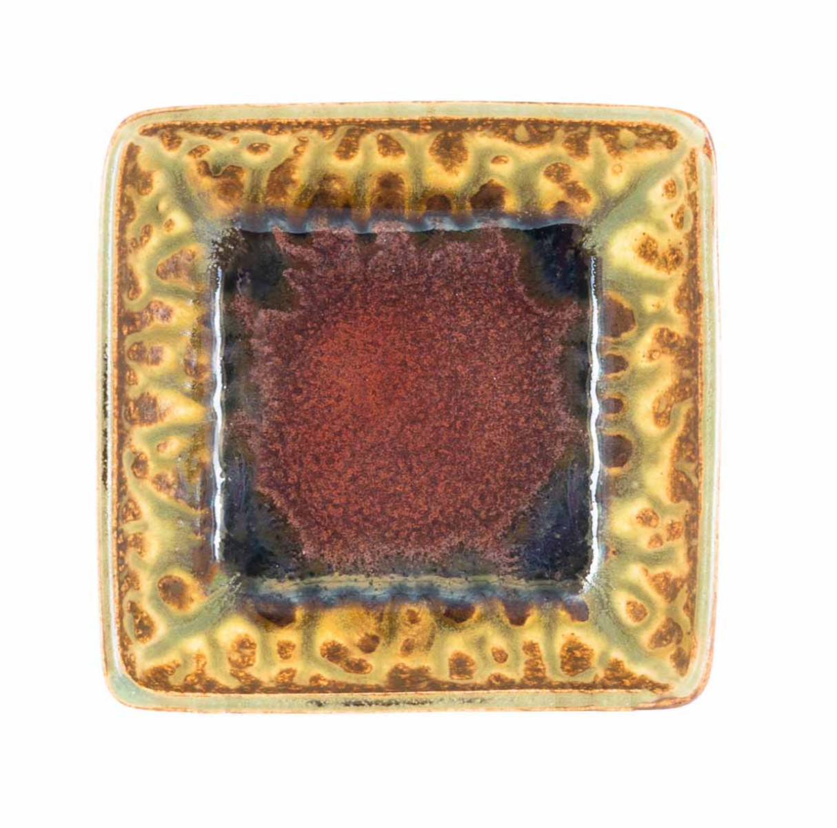 Rustic Red Small Square Plate by Blanket Creek Pottery - Perfect for Appetizers, Desserts & Home Decor