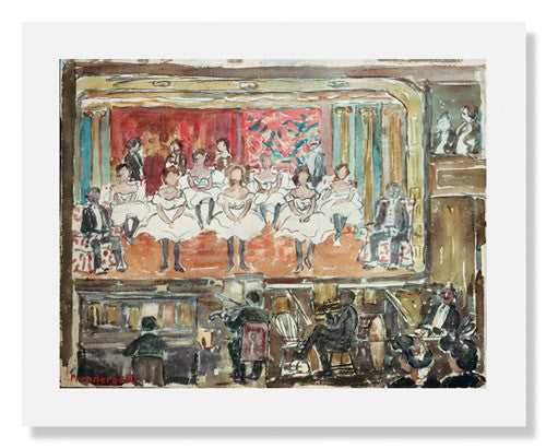 Maurice Brazil Prendergast Art Print - The End Men - Vintage Wall Decor for Living Room, Bedroom & Office - Perfect Gift for Art Lovers
