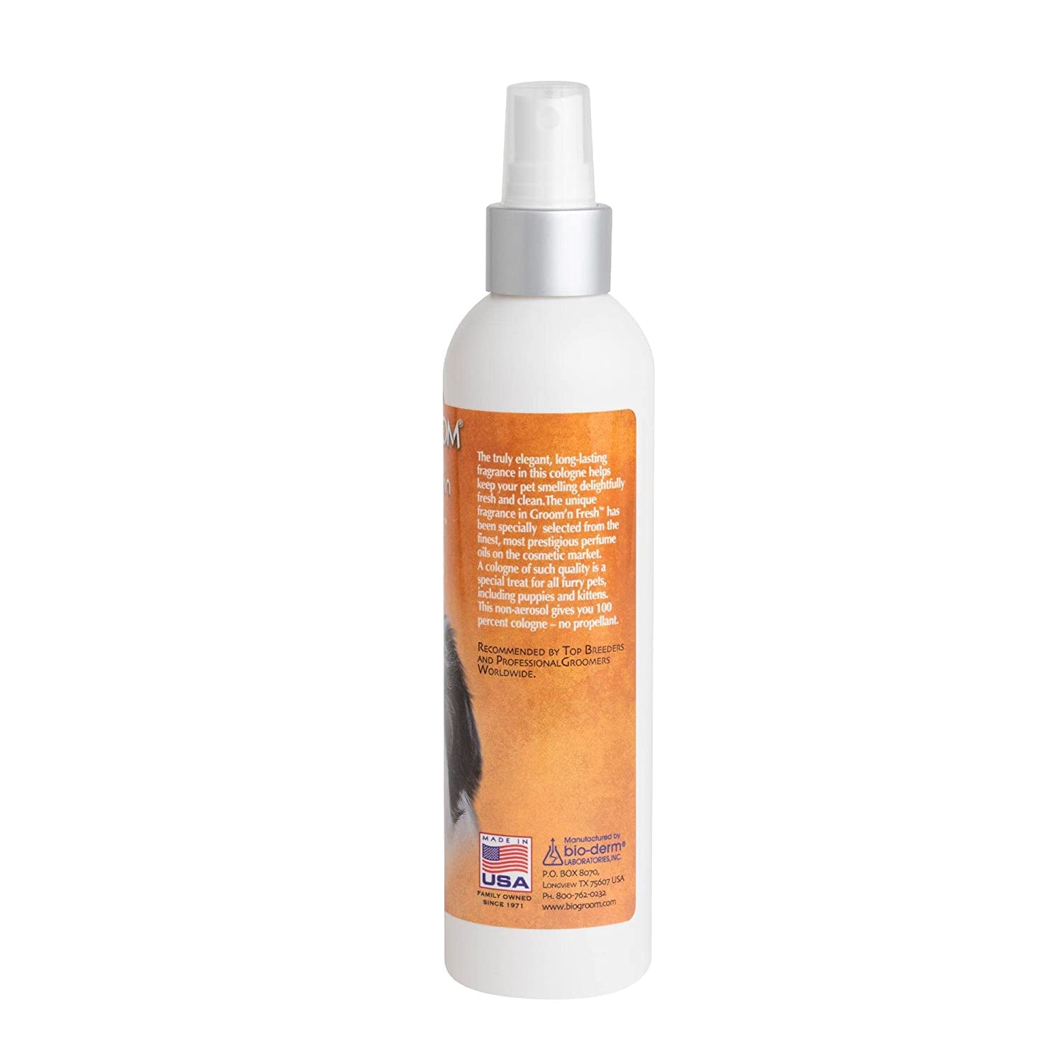 Bio-Groom Groom N Fresh Cologne for Dogs & Cats - 8 oz (Pack of 6) | Long-Lasting Pet Deodorizing Spray for Odor Control & Freshness | Perfect for Grooming, Travel & Daily Use
