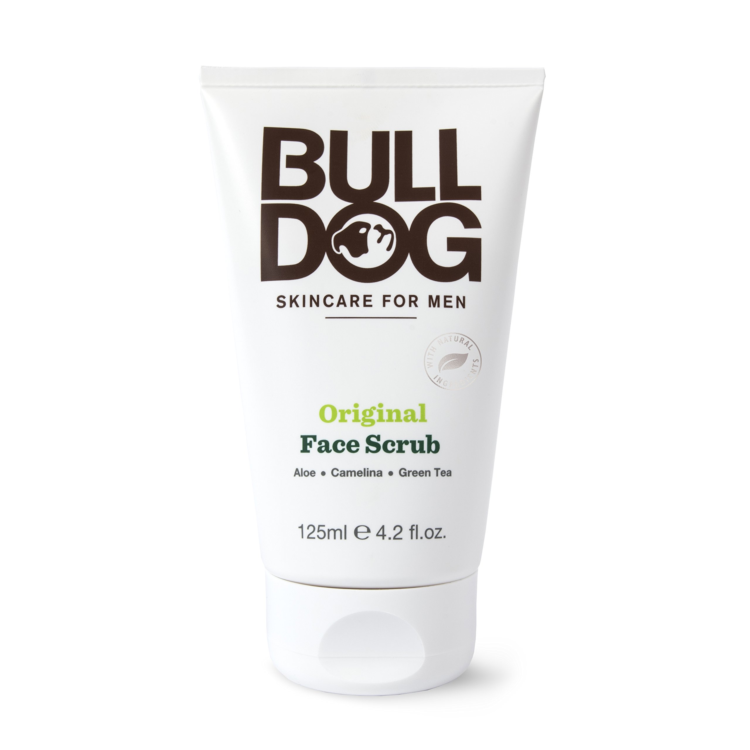 Bulldog Skincare & Grooming Original Face Scrub for Men - 4.2 oz Exfoliating Cleanser | Deep Cleansing for Oily & Sensitive Skin | Perfect for Daily Skincare Routine & Pre-Shave Prep