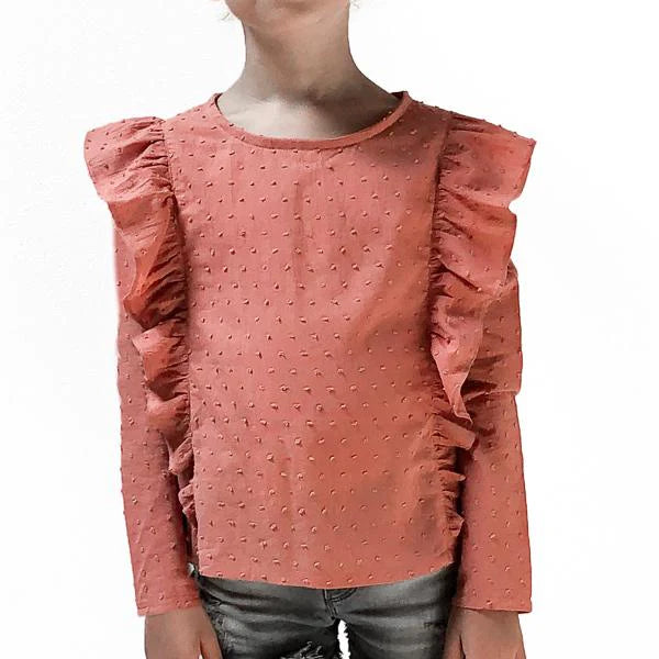 Floral Hibiscus Print Blouse & T-Shirt for Girls 3-12 Years | Tropical Summer Outfit for Beach, Vacation & Casual Wear