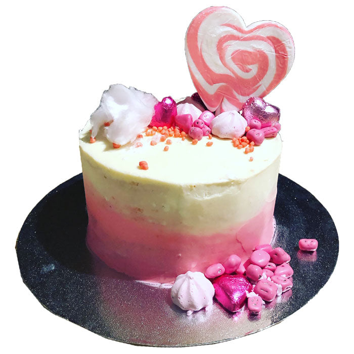Naked Vanilla Cake 9 Inch Round - Homemade Style Birthday Wedding Party Dessert for Special Occasions