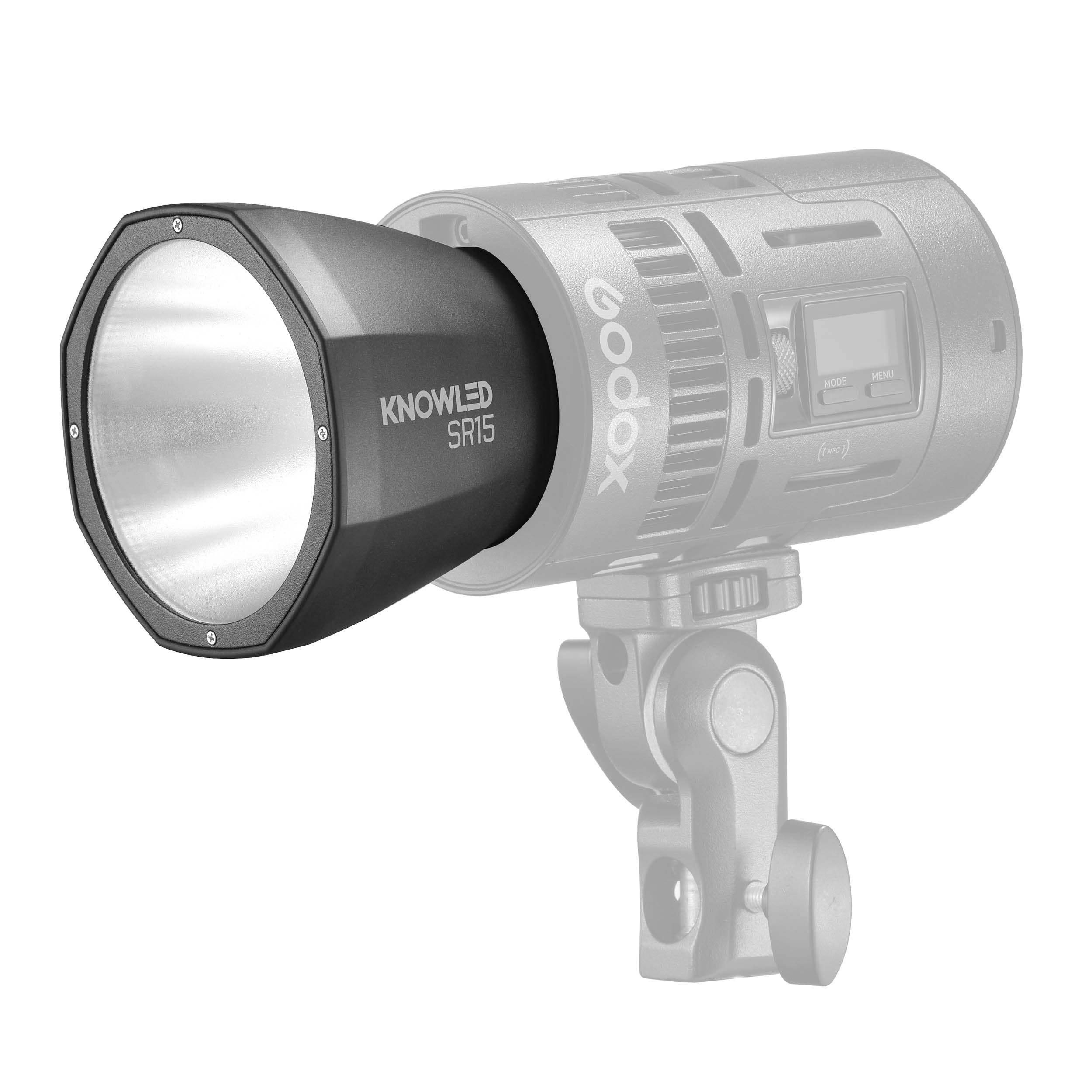 KNOWLED SR15 15° Reflector for MS60Bi & MS60R LED Lights - Perfect for Photography, Videography & Studio Lighting