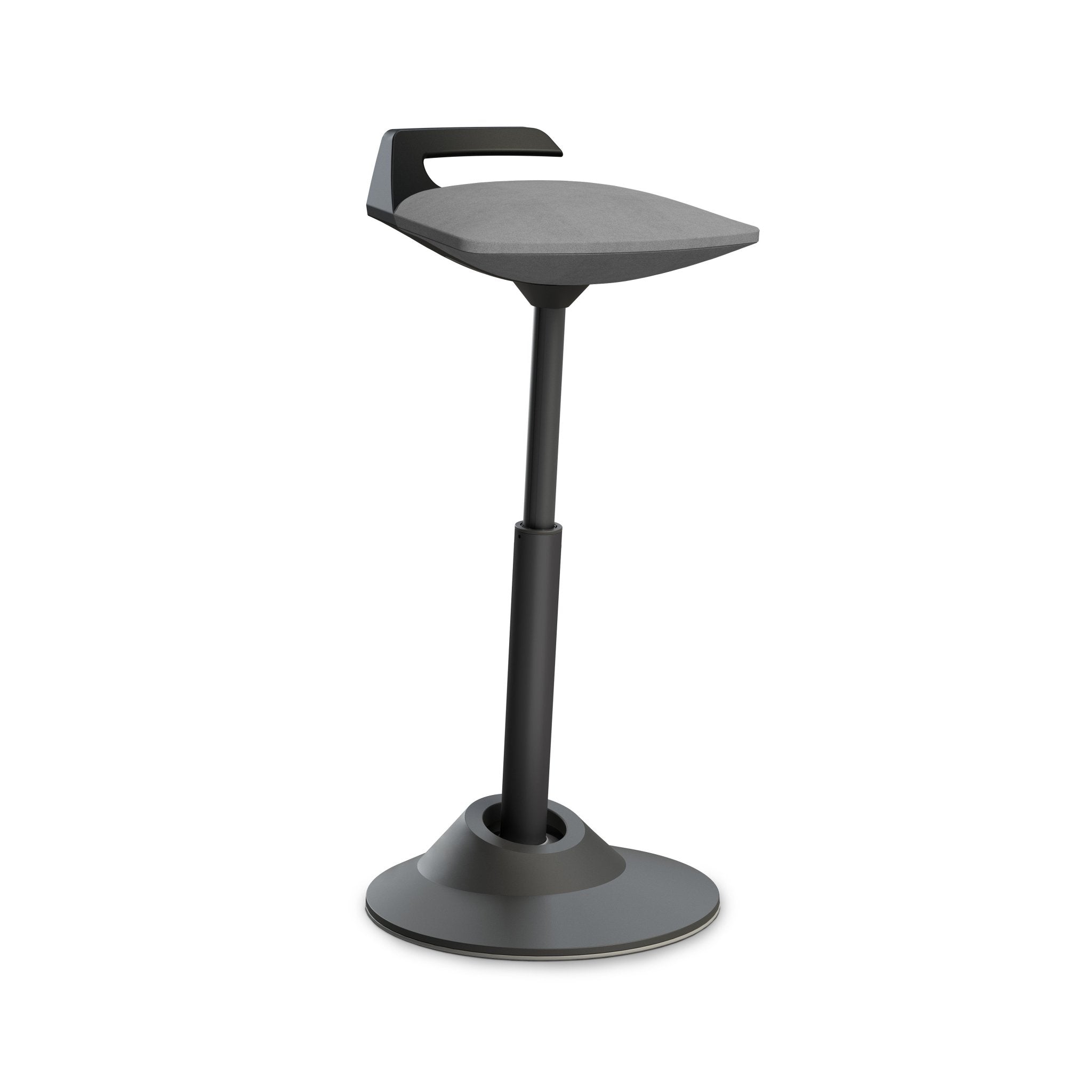 Aeris Muvman Black Ergonomic Office Chair - Adjustable Height & Lumbar Support for Home & Workspace Comfort