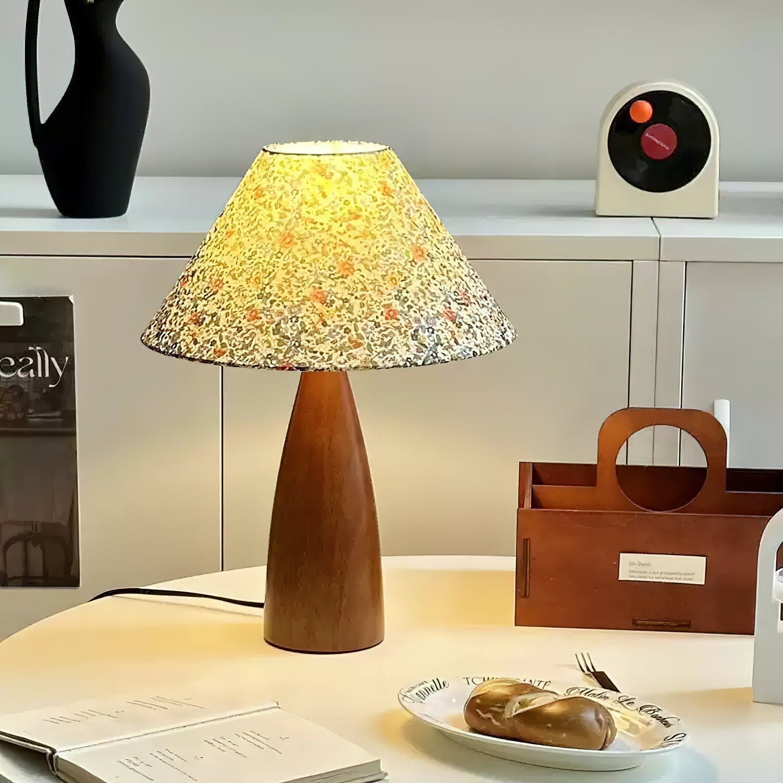 Amelia Blossom Table Lamp - Modern Floral Design Bedside & Desk Light for Home Office Decor | Perfect for Bedroom, Living Room & Study