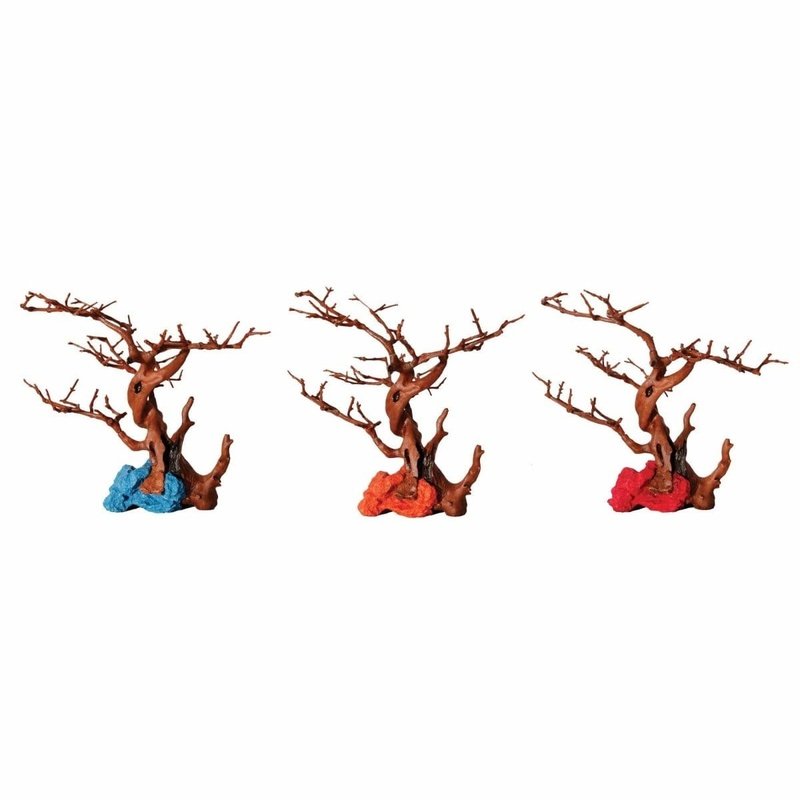 Aqua One Hermit Crab Climbing Branches & Rocks - Natural Wooden Habitat Decor for Hermit Crab Tank - Perfect for Climbing, Hiding & Play in Reptile Terrariums