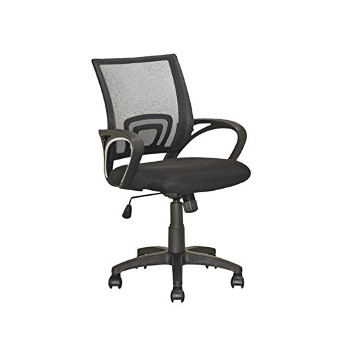 UrbanPro Modern Mesh Fabric Ergonomic Office Chair with Swivel Base - Black - Perfect for Home Office, Gaming & Workspace Comfort