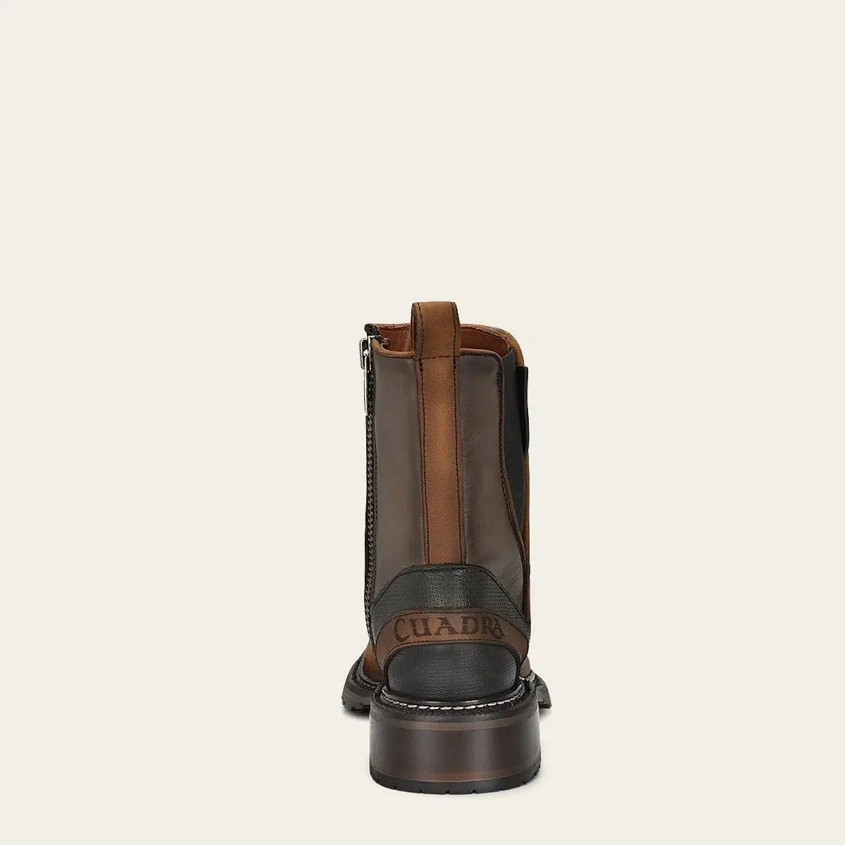 Men's Brown Casual Cowhide Chelsea Ankle Boots - Western Cowboy Style for Everyday Wear & Outdoor Adventures