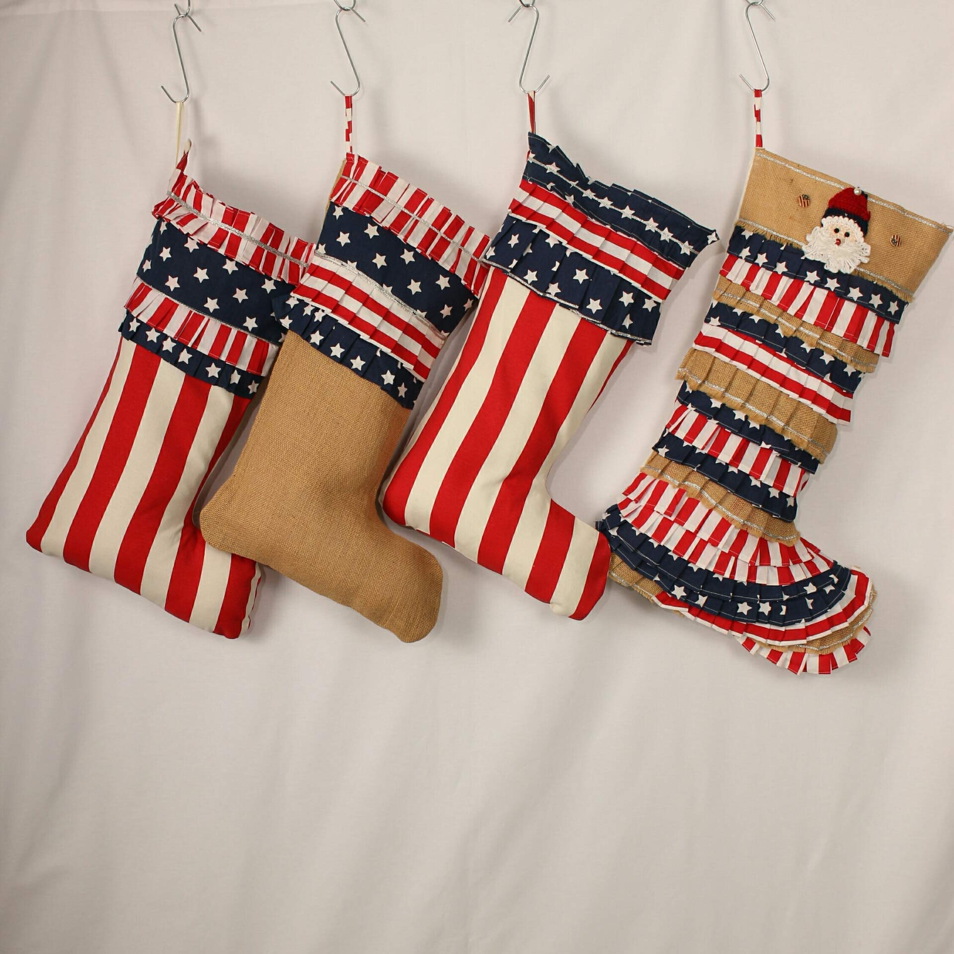 Personalized Patriotic Bone Dog Stocking - Christmas Gift for Large Dogs, Pet Stocking Stuffer with Bone Design - Perfect for Holiday Decor & Pet Lover Gifts