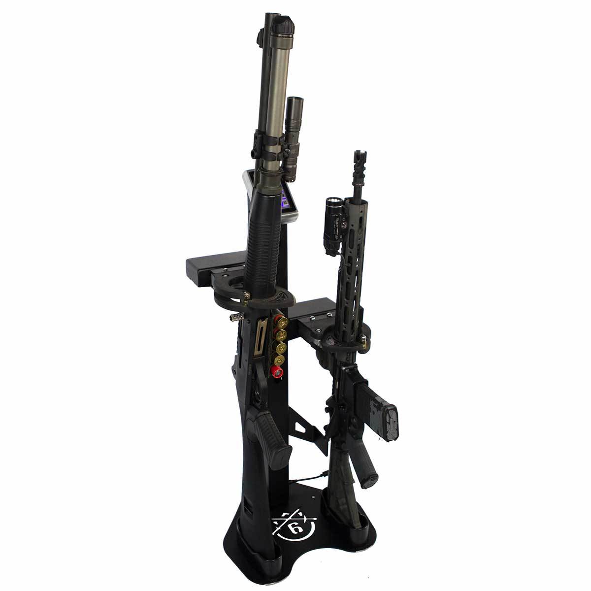 Military & Police Approved 6 Two Gun RTD Weapons Rack - Secure Firearm Storage for Tactical Use, Training, and Armory Organization