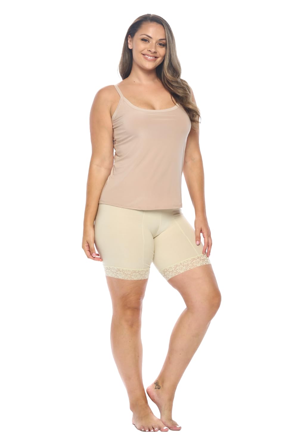 Undersummers Fusion Slip Shorts for Women - 9” Inseam Anti-Chafing Thigh Shorts Under Dresses | Perfect for Summer, Work, Travel & Active Wear