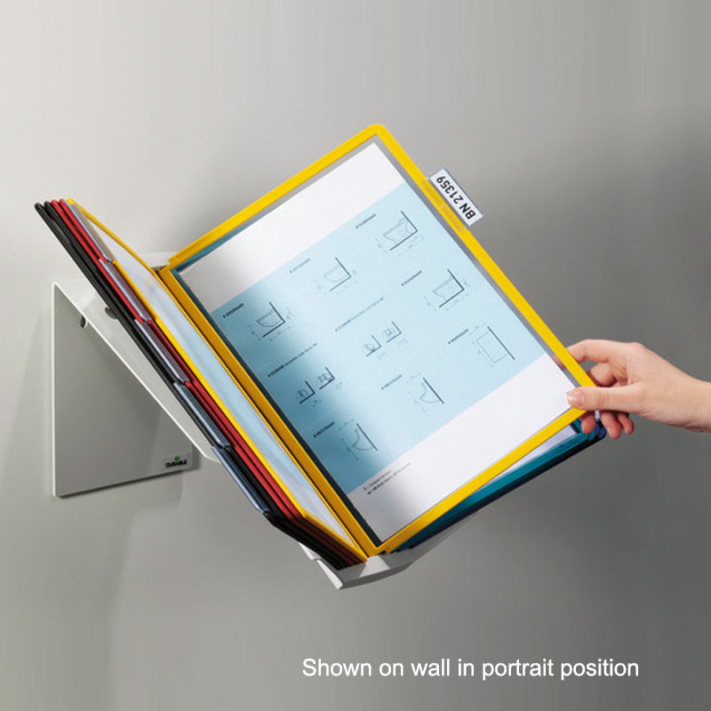 Vario 10 Pocket Wall or Desk Reference Organizer with Assorted Pockets - Perfect for Office, Home, or Classroom Organization & Document Storage