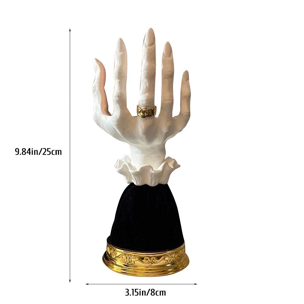 Gothic Witch Hand Candlestick Holders - Halloween Resin Candle Holder for Wall Hanging, Gothic Decor & Spooky Party Supplies - Perfect for Halloween, Witch-Themed Parties, and Gothic Home Decor