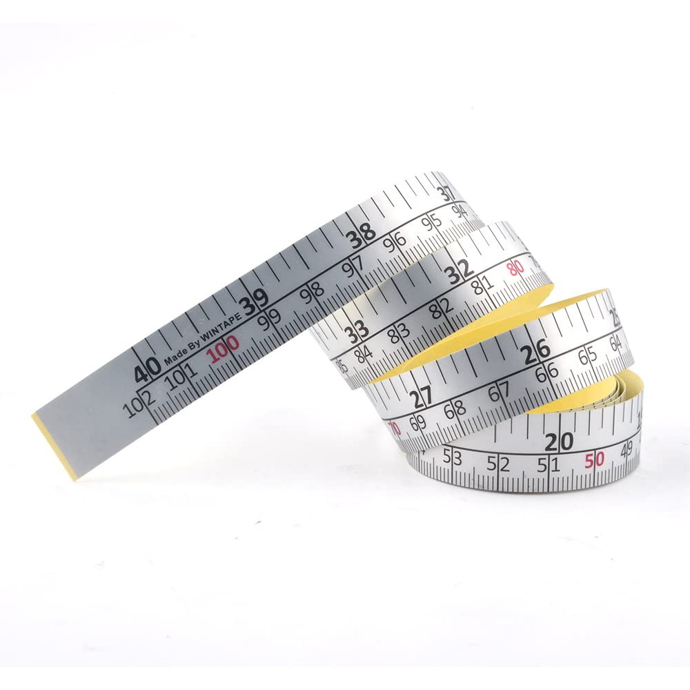 Self-Adhesive Workbench Ruler with Left-to-Right Measurement - 40 Inch/101cm Tape Measure (Dual Scale) - Perfect for Woodworking, DIY Projects & Workshop Organization