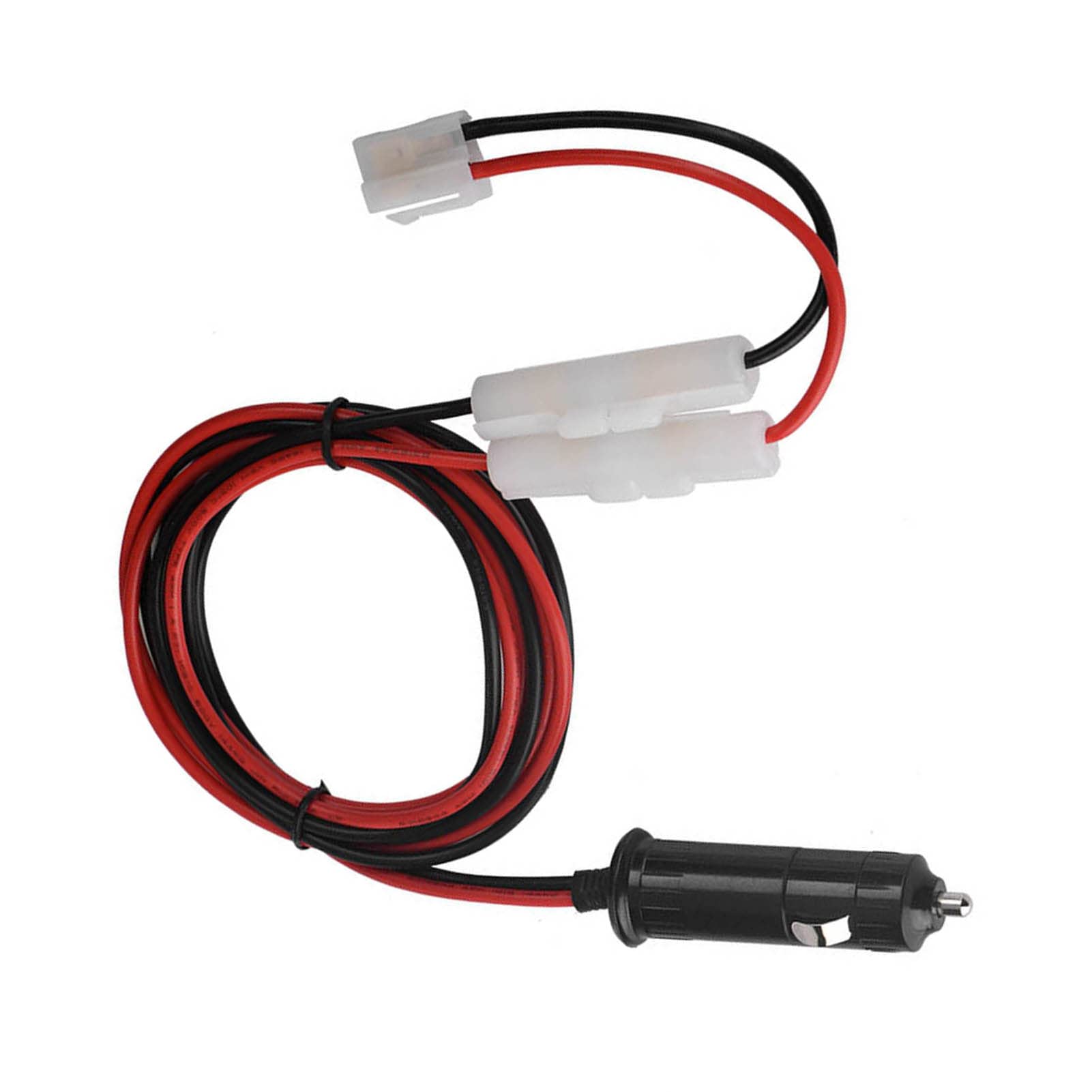 Universal Car Mobile Radio with Power Cable & Cigarette Lighter Adapter - T-Shaped Double Fuse Automotive Power Cord Kit for Vehicle Stereo Installation - Perfect for Truck, SUV and Car Audio Upgrades