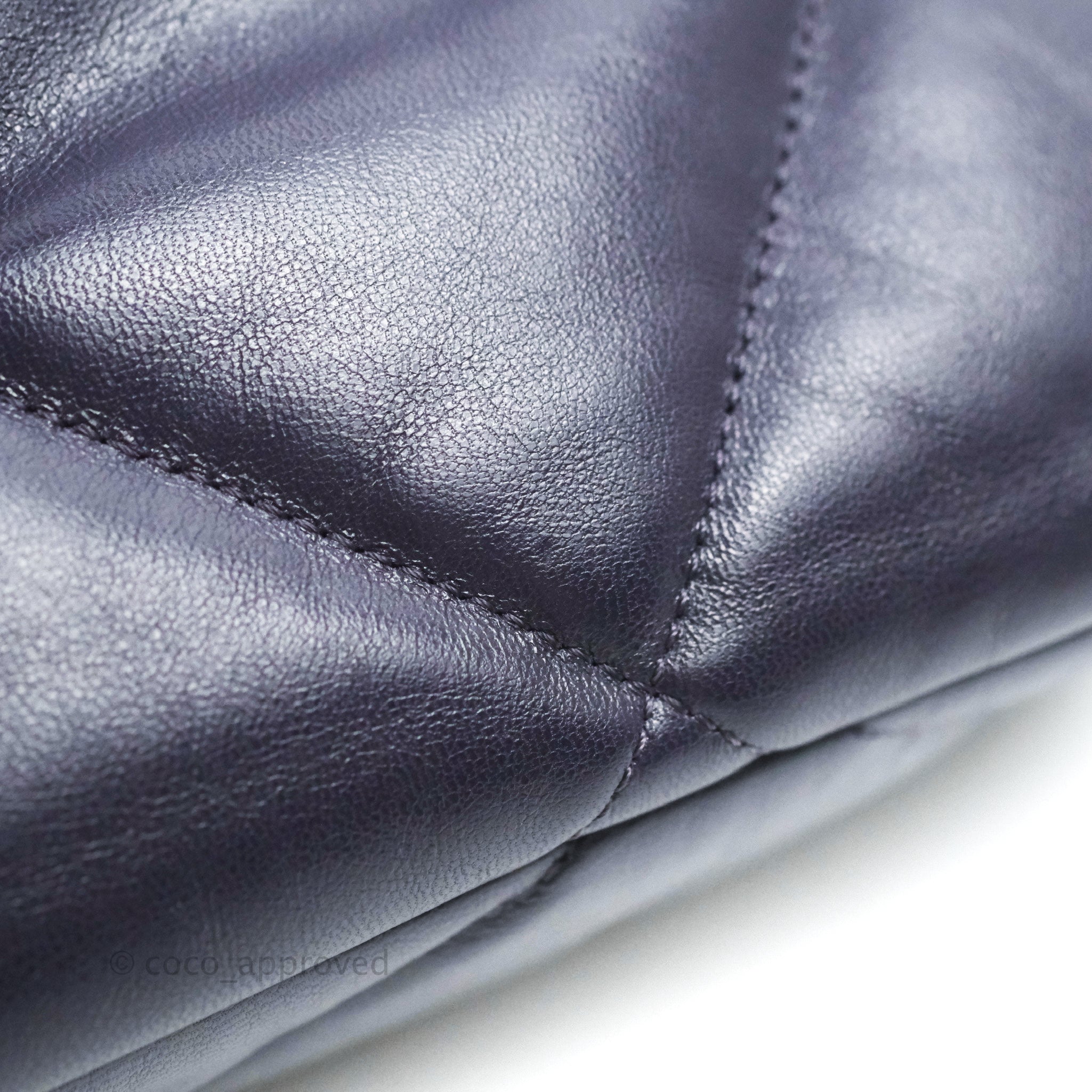 Chanel 19 Medium Flap Bag in Dark Purple with Mixed Hardware - Luxury Designer Handbag for Women, Perfect for Date Night & Special Occasions
