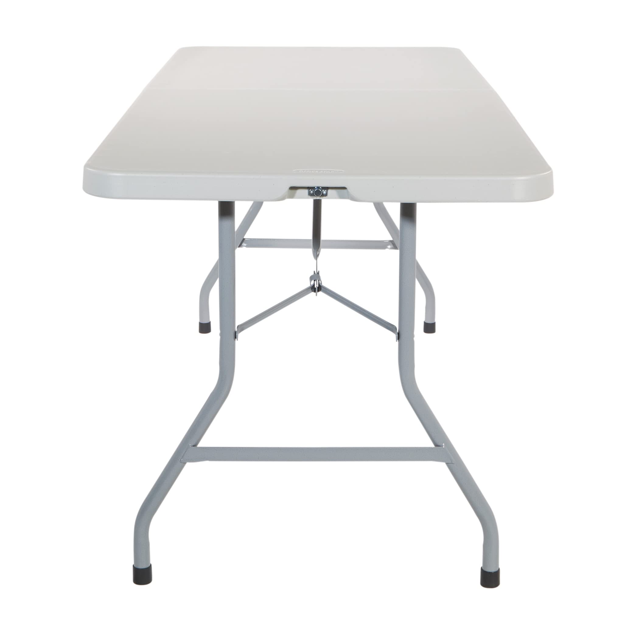 Office Star 6-Foot Resin Rectangle Folding Table - Portable & Lightweight for Picnics, Camping, Tailgating, Outdoor Events, and Home Office Use