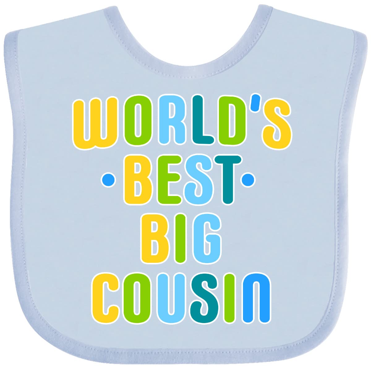World's Best Big Cousin Baby Bib - Soft & Absorbent for Infants & Toddlers - Perfect for Feeding, Mealtime & Messy Play