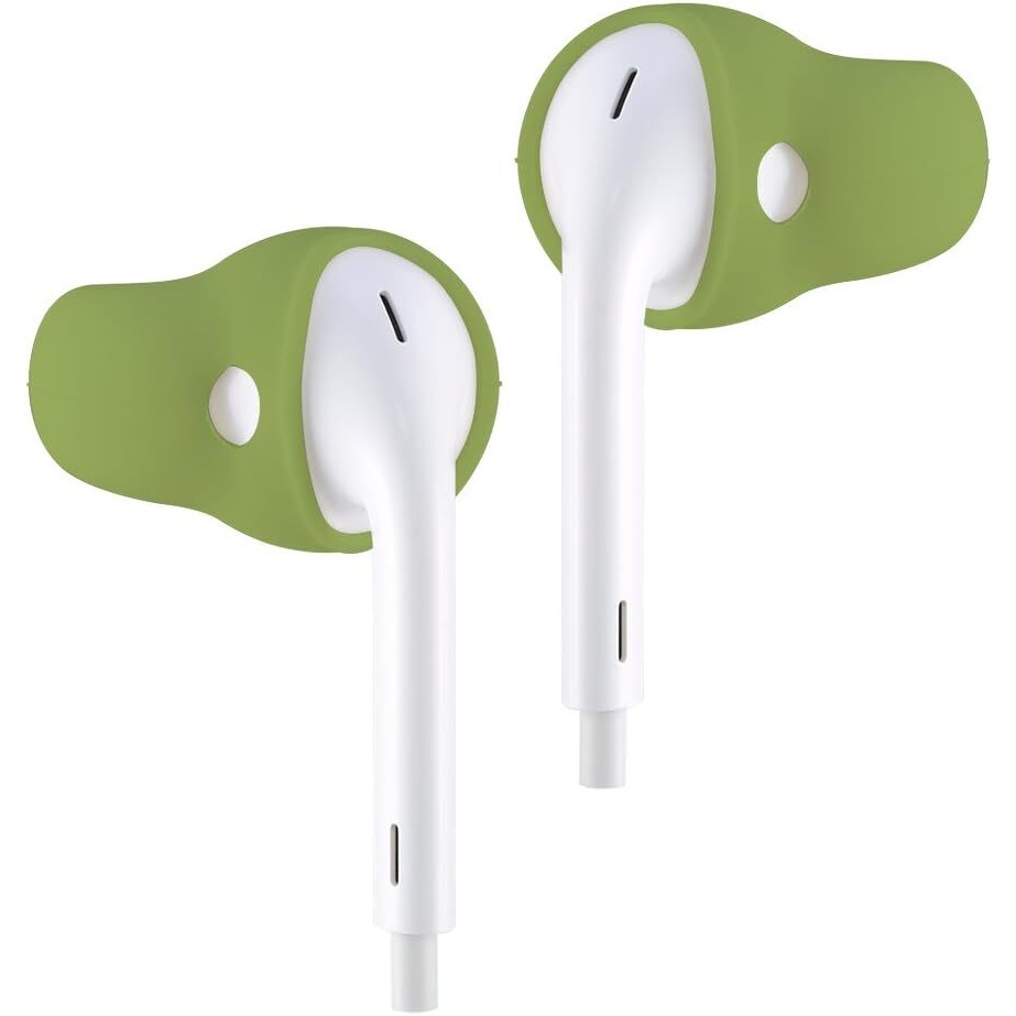 ACOUS Design Purest Earbuds Covers - Olive Gray | Soft Silicone Ear Tips for Noise Isolation | Perfect for Workouts, Commuting & Travel