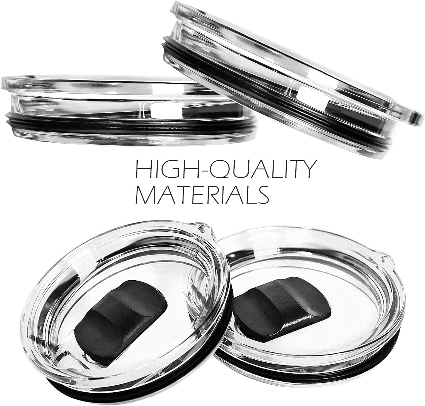 Yeti Rambler MagSlider Replacement Lid 30oz 2-Pack - Magnetic Tumbler Lid Compatible with Yeti Rambler Cups - Perfect for Outdoor, Camping, and Office Use
