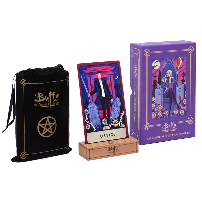 Buffy the Vampire Slayer Mega Sized Tarot Deck with Guidebook - 78 Card Divination Set for Fans, Collectors & Spiritual Practice | Perfect for Readings, Gifts & Witchy Decor