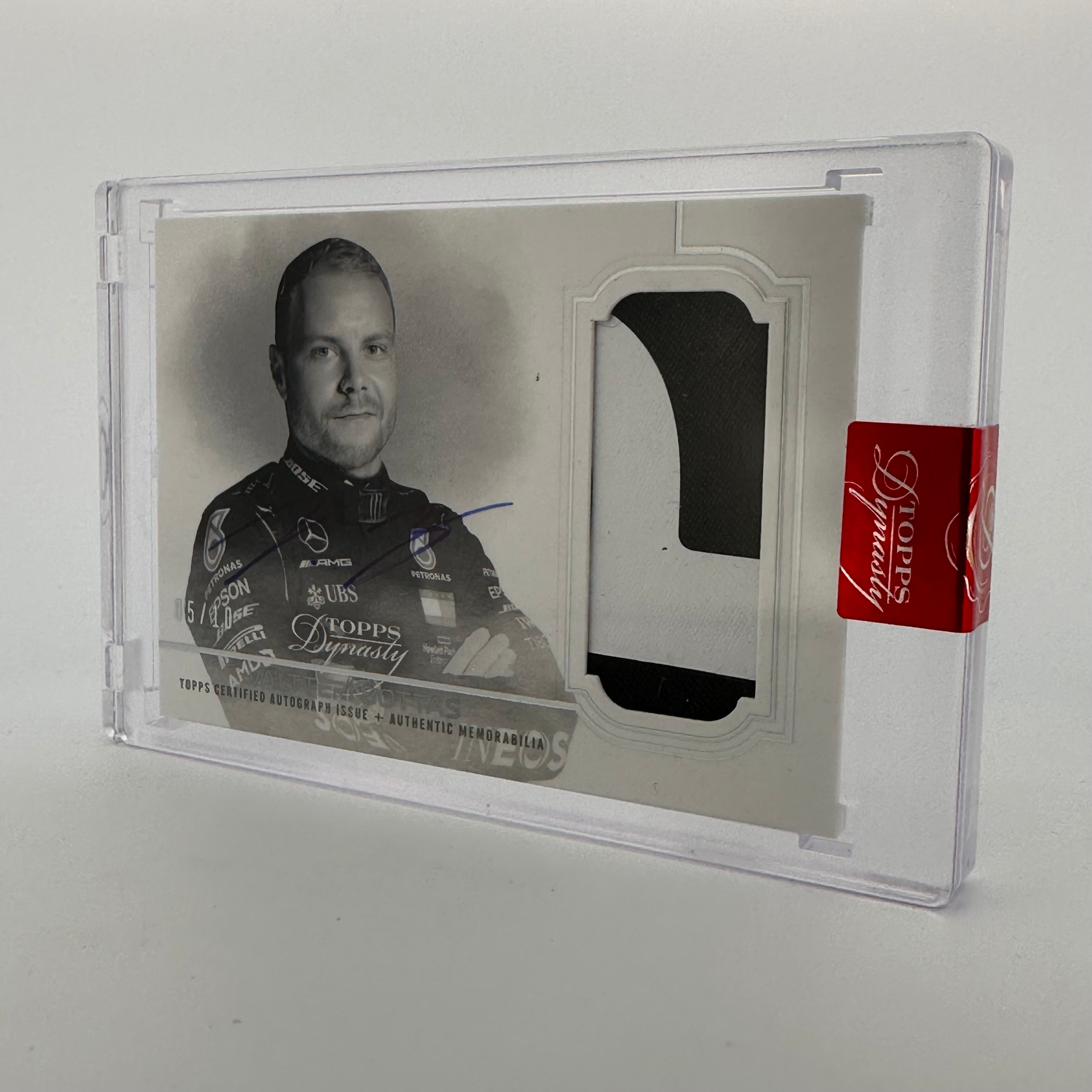 2020 Dynasty Valtteri Bottas #DAP VB Silver Autograph Patch - Limited Edition F1 Racing Collectible for Memorabilia Display & Fan Gifts