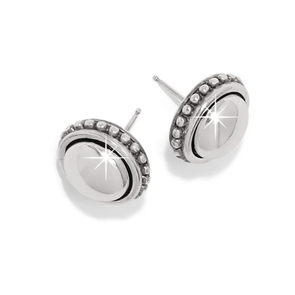 Brighton Pretty Tough Bold Stud Post Earrings for Women - Hypoallergenic Stainless Steel Fashion Jewelry - Perfect for Everyday Wear, Parties & Gifts
