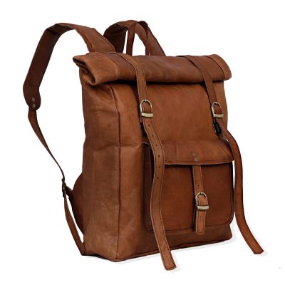 The Journey of a Lifetime with the Vintage Brown Leather Backpack