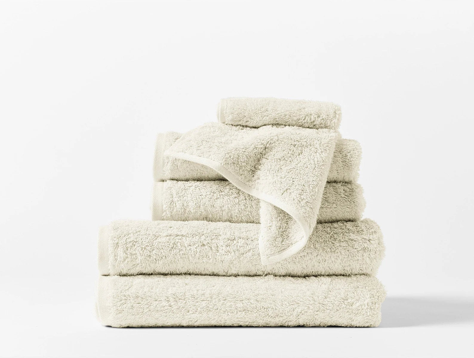 Organic Cotton Cloud Loom Bath Towels & Bath Mat Set - Ultra Soft & Absorbent for Spa, Bathroom & Luxury Home Decor