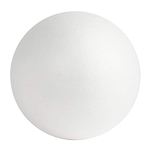 2 Pack 10-Inch White Foam Balls for DIY Crafts, Kids Art Projects, School Activities, Wedding & Birthday Party Decorations - Large Round Foam Spheres for Home Decor, Floral Arrangements, and Creative Designs