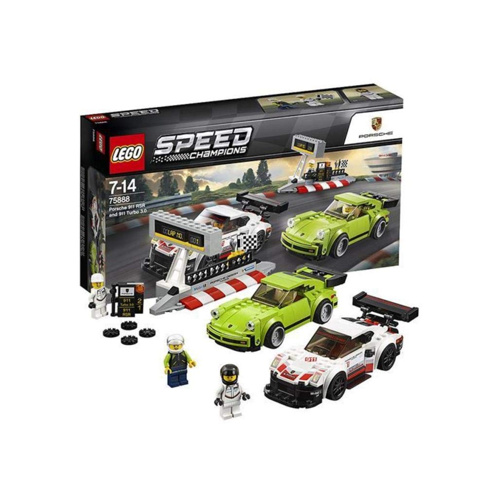 LEGO Speed Champions Porsche 911 RSR & 911 Turbo 3.0 Building Kit (75888) - Collector's Edition for Kids & Adults - Perfect for Racing Fans & Model Car Enthusiasts
