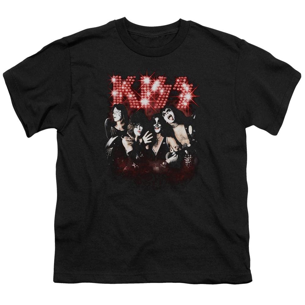 Kiss Smoke and Mirrors Youth Graphic T-Shirt for Boys & Girls (Ages 8-12) - Soft Cotton Band Tee for Concerts, School & Casual Wear
