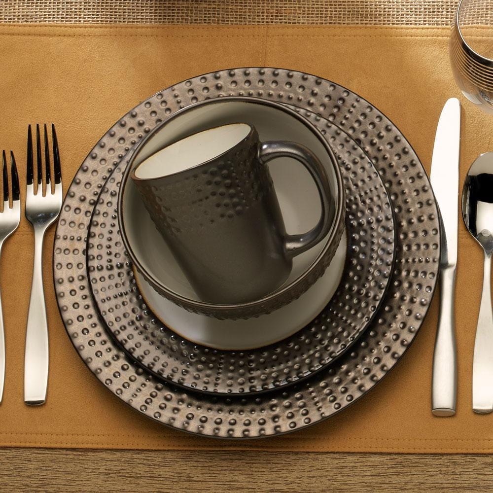 32-Piece Metropolitan Dinnerware Set - Service for 8 - Elegant Porcelain Dinner Plates, Bowls & Mugs - Perfect for Family Dinners, Dinner Parties & Holiday Entertaining
