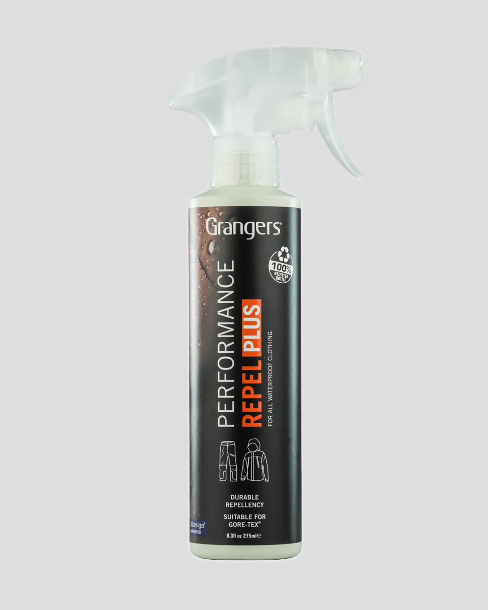 Grangers Performance Repel Plus Waterproof Spray - Invisible Protection for Outdoor Gear, Hiking Boots & Jackets - Ideal for Camping, Backpacking & Rainy Weather