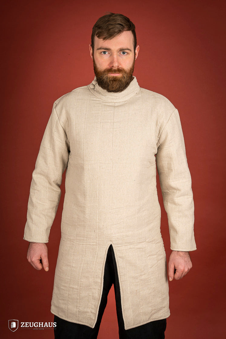 Medieval Infantry Gambeson Natural - Historical Battle Reenactment & LARP Armor for Cosplay and Renaissance Fairs