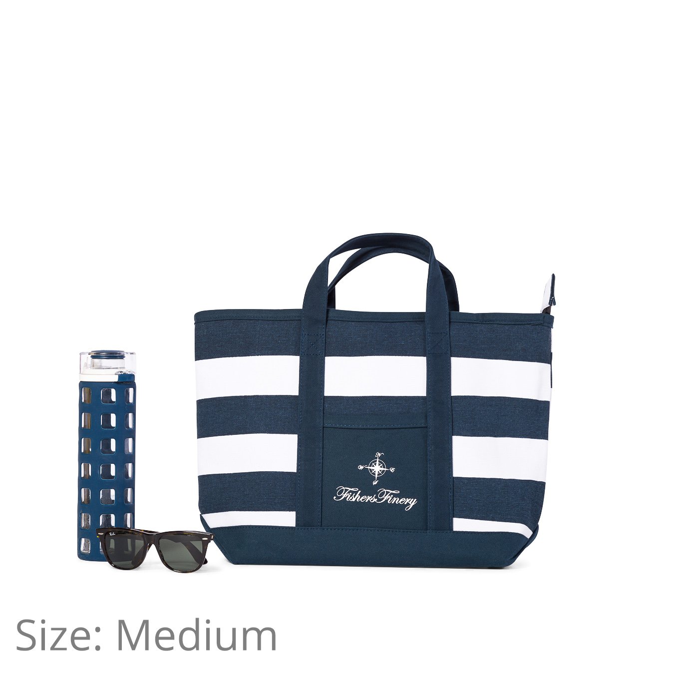 Fishers Finery Heavy Duty Zippered Beach Bag - Large Waterproof Travel Tote & Weekender Bag for Women (Red) | Perfect for Vacation, Gym, Shopping & Weekend Getaways