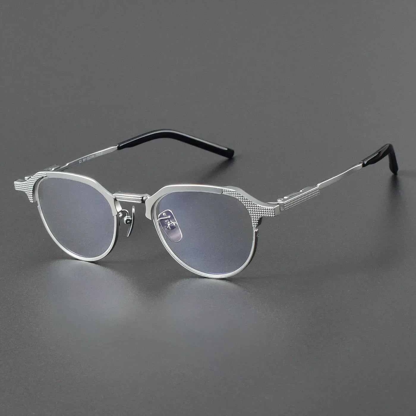 Stylish Aror Unisex Full Rim Flat Top Oval Brow Line Titanium Eyeglasses 4032 - Lightweight & Durable Frames for Work, Reading, and Everyday Fashion