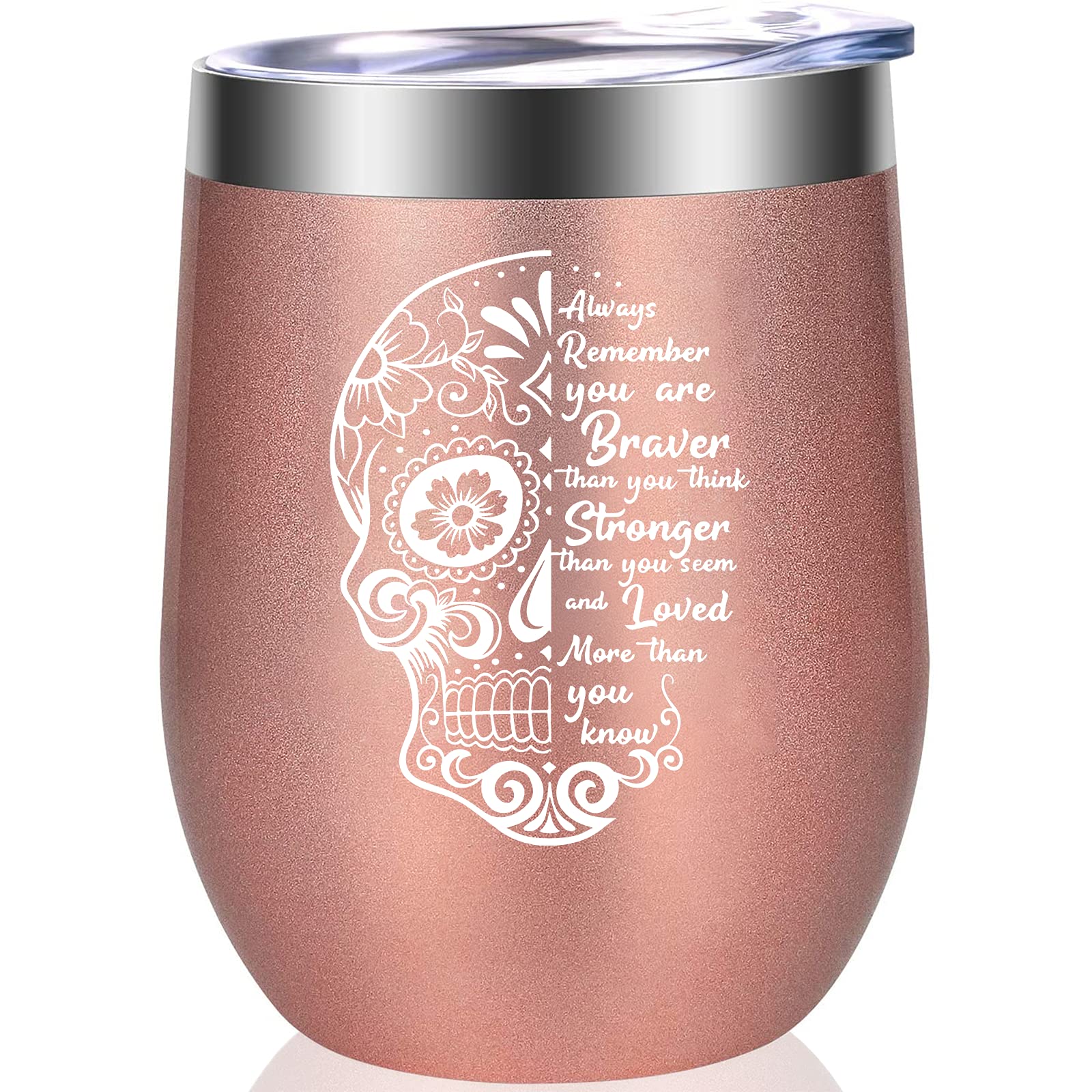 12oz Motivational Water Bottle - Inspirational Gift for Women & Men - Perfect for Office, Gym & Travel