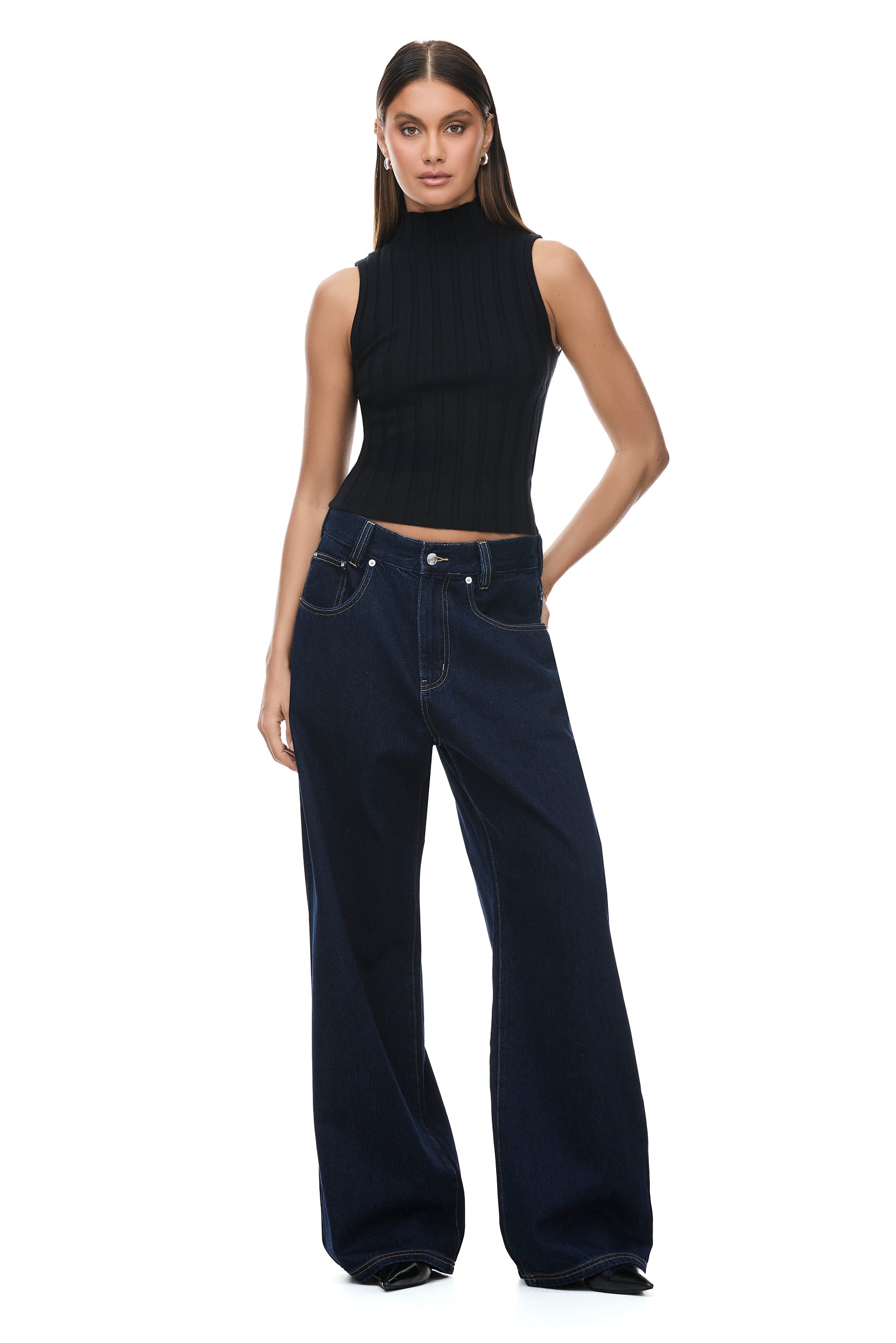 Premium Maxwell Dark Indigo Denim Jeans for Men - Comfortable & Stylish Slim Fit for Casual Wear, Work & Everyday Outfits