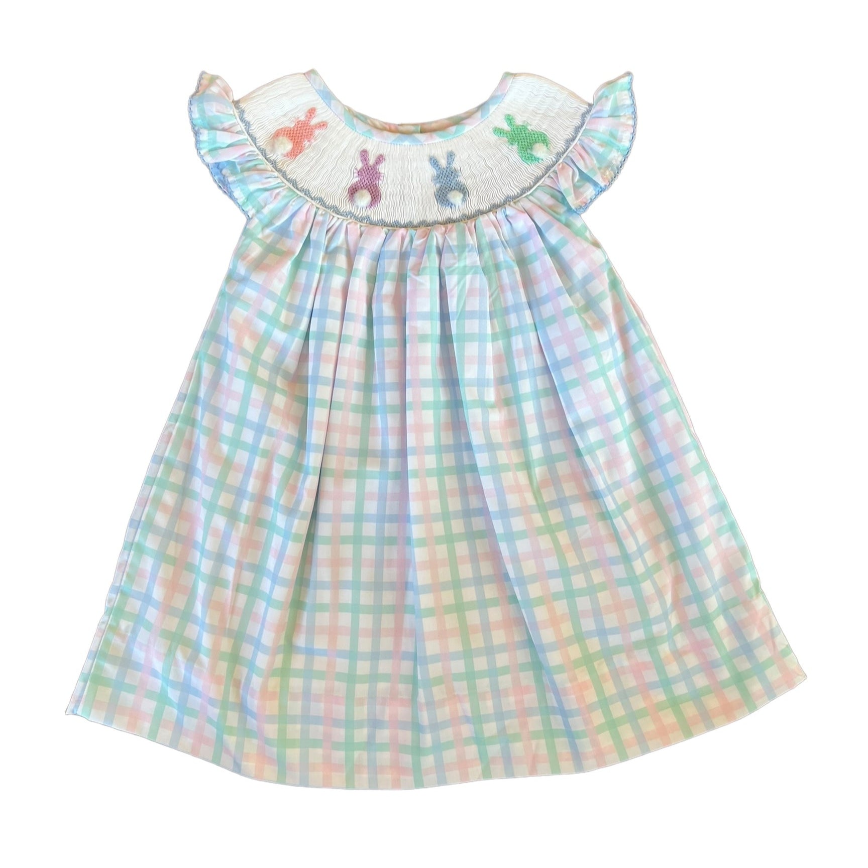Peeps Smocked Dress for Women - Floral Print Summer Dress with Elastic Waist - Perfect for Beach, Vacation, and Casual Outings