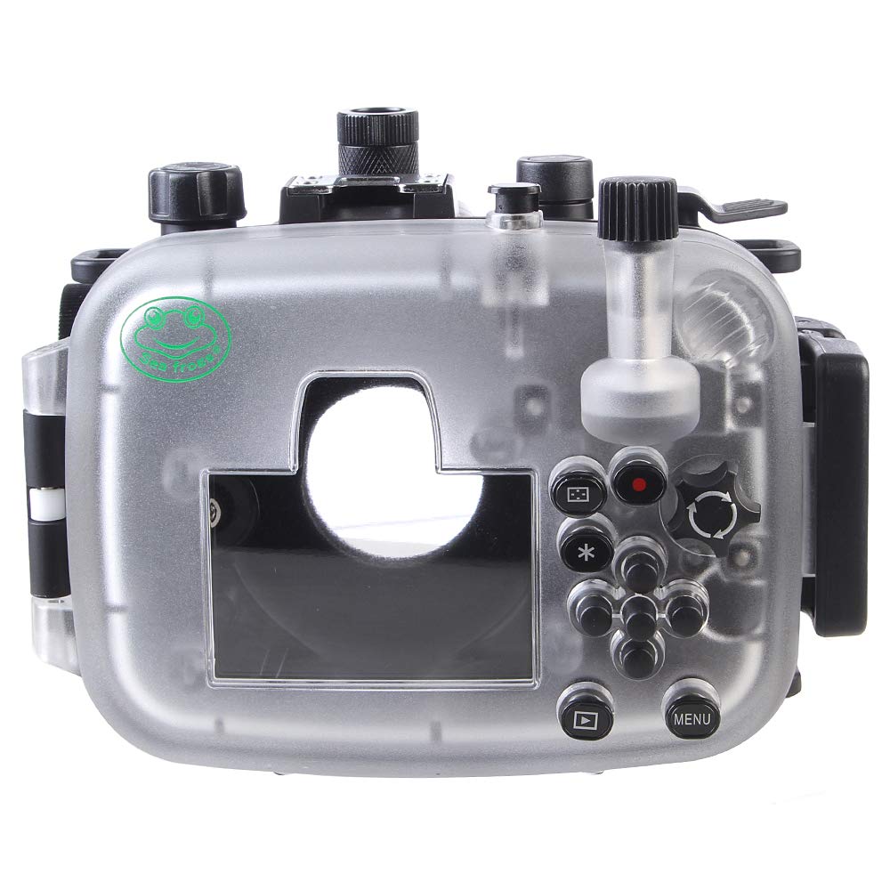 40m/130ft Waterproof DSLR Camera Housing for Canon G1X Mark III - Underwater Photography Case for Scuba Diving, Snorkeling & Marine Exploration