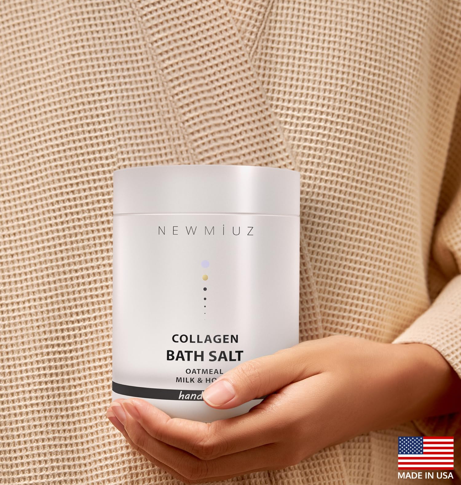 Luxury Creamy Collagen & Magnesium Epsom Salt Bath Gift Set - 4 Pack Milk Bath, Bath Salt & Bath Bombs for Relaxation, Skin Hydration & Muscle Relief | Perfect Spa Night, Self-Care Gift & Stress Relief