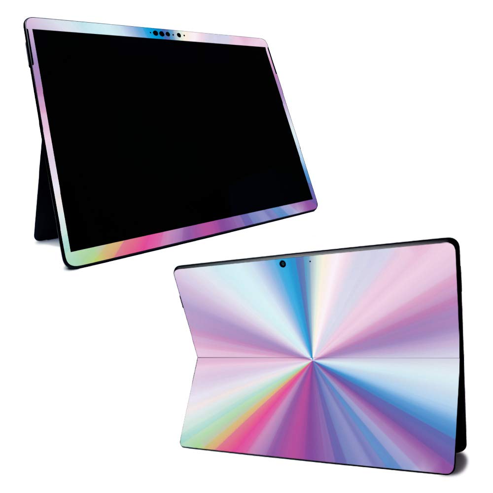 MightySkins Vinyl Decal Wrap Cover for Microsoft Surface Pro X - Rainbow Zoom Design | Protective & Durable Skin | Easy to Apply & Remove | Made in USA | Perfect for Work, School & Travel Protection
