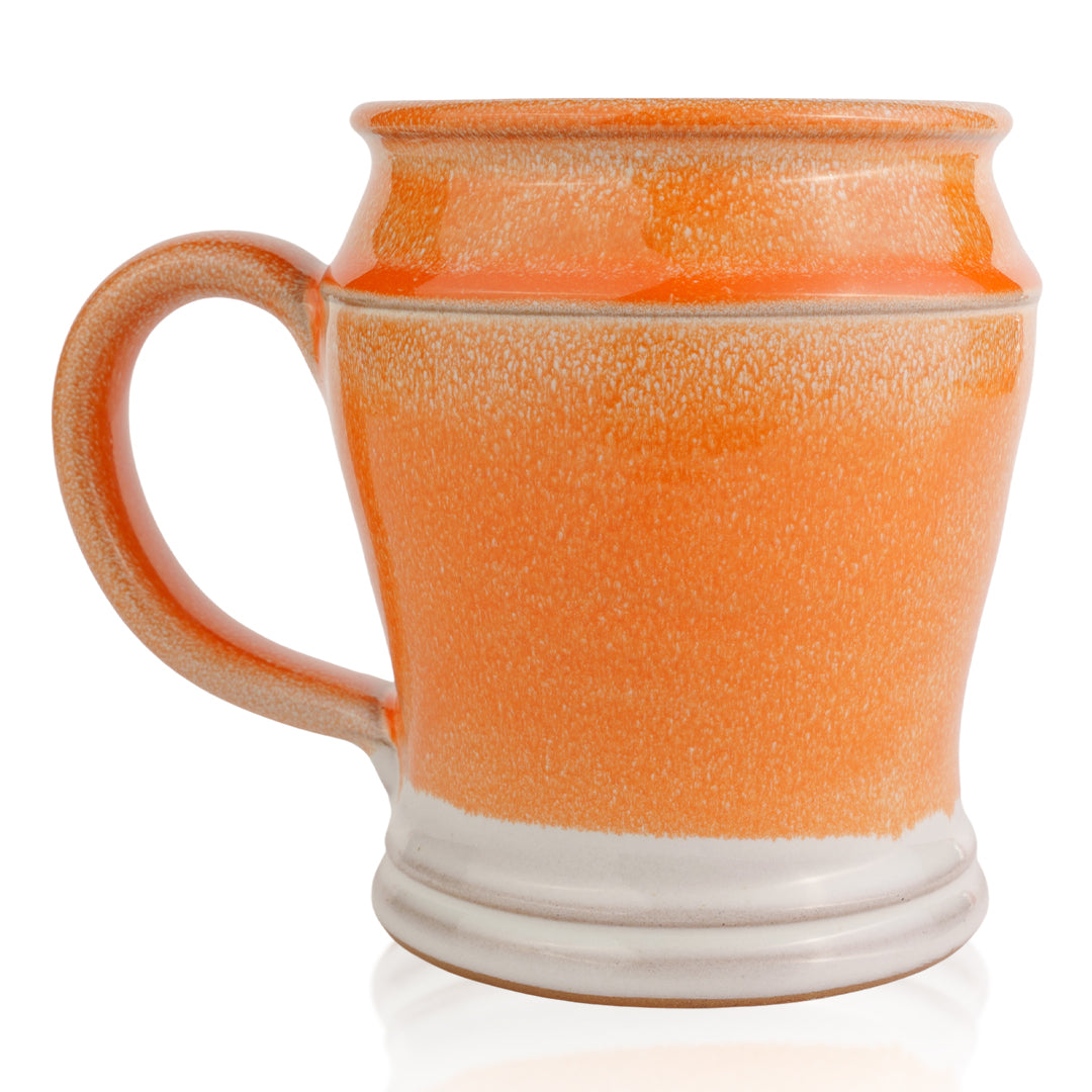 Handmade Orange Sickle Ceramic Mug - Unique Handcrafted Coffee Cup for Home, Office & Gifts - Perfect for Hot Beverages, Tea & Cozy Mornings
