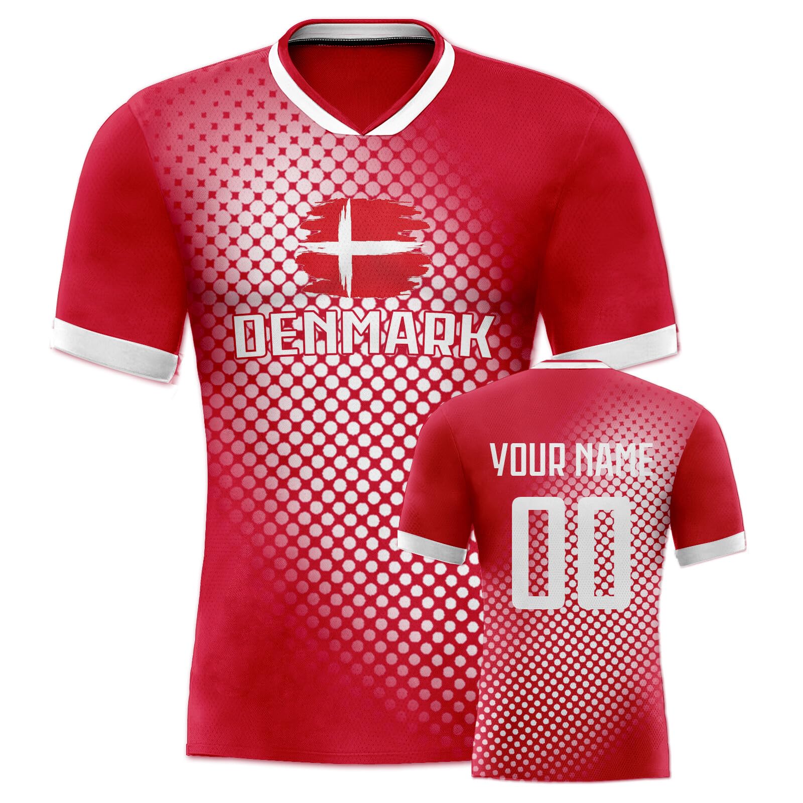 Custom 2024 Soccer Jerseys with Flags - Personalized Name & Number Printing - Ideal for Team Uniforms, Fan Gifts & Match Day Outfits
