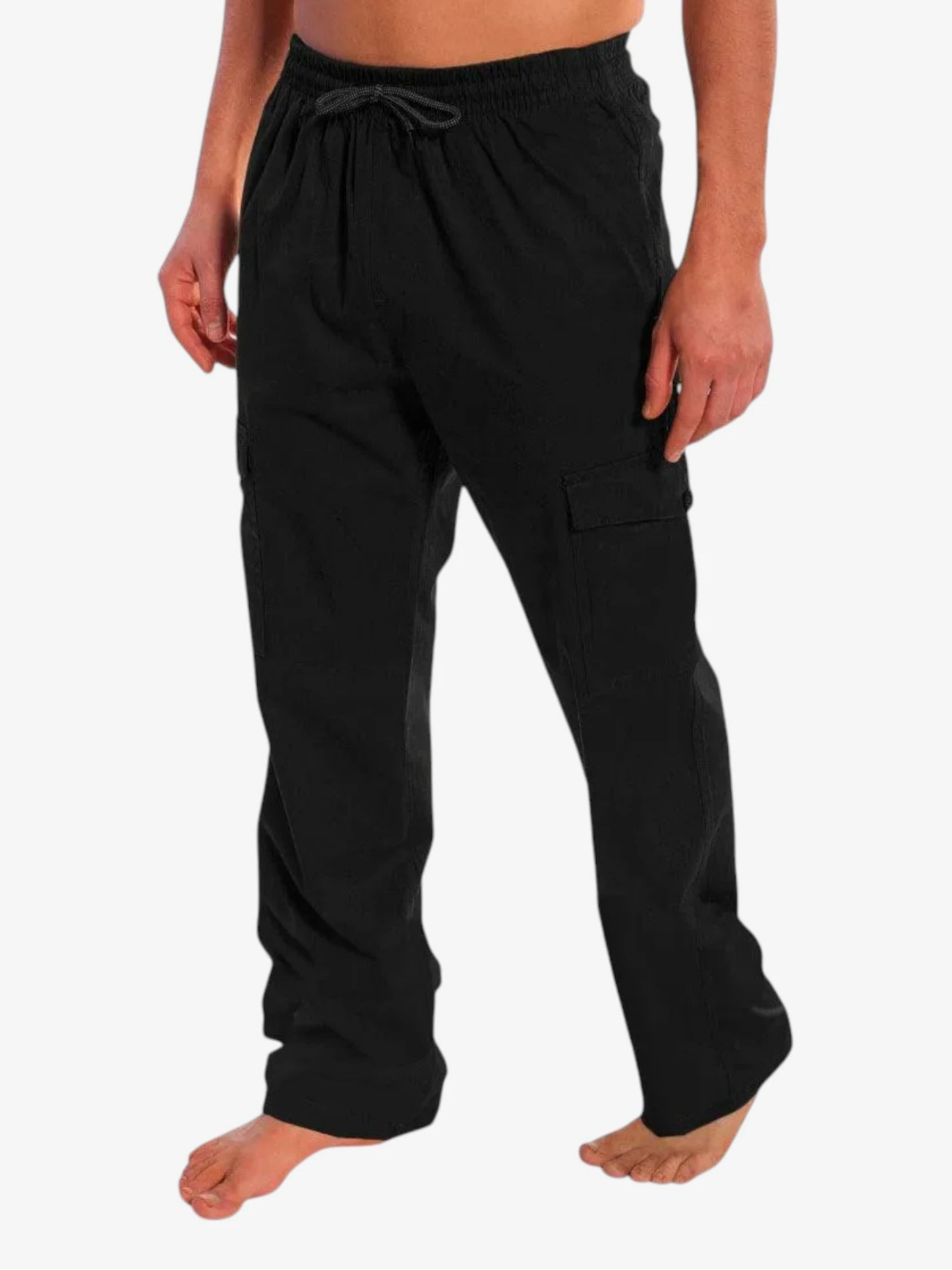 Rip Curl Straight Cargo Pants for Men - Black Tactical Work Pants | Durable Outdoor Hiking, Travel & Casual Wear