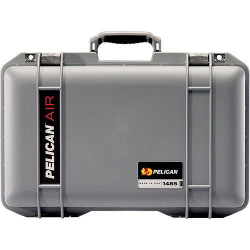 Pelican 1485Air Compact Waterproof Hard Case with Pick N Pluck Foam - Silver | Shockproof & Dustproof Protective Case for Cameras, Drones, Electronics | Perfect for Travel, Outdoor Adventures & Equipment Storage