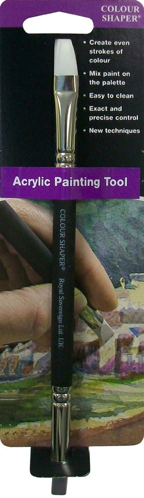 6-Piece Double Ended Acrylic Painting Tools Set - Professional Art Brushes for Canvas, Wood & Fabric Painting - Perfect for Artists, Hobbyists & DIY Craft Projects
